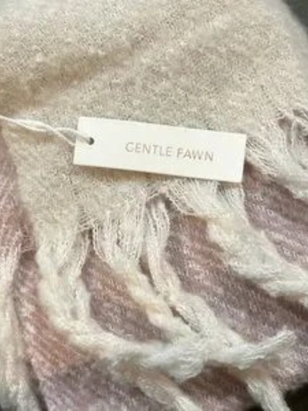 GENTLE FAWN Cozy Women's Colorblock Boucle Soft Scarf - NWT - Picture 7 of 9